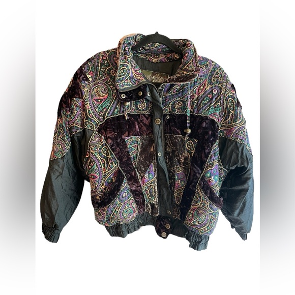 Vintage east west unisex bomber patchwork jacket size small - Picture 1 of 9